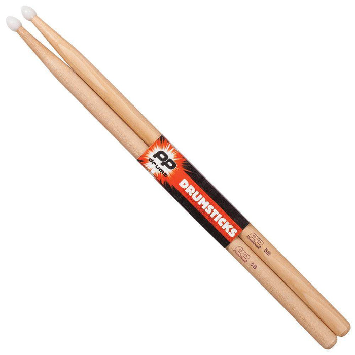 PP Drums Nylon Tip Drum Sticks ~ 5B 12 Pack - DD Music Geek