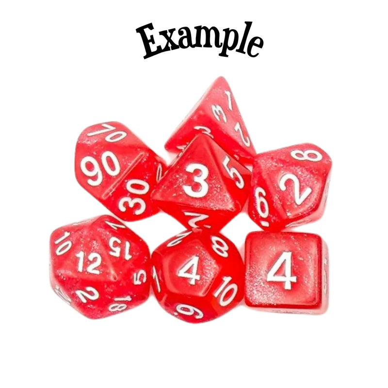 Mystery Dice Goblin - Christmas Mystery Bags - Gaming Dice - New - Example Dice Set