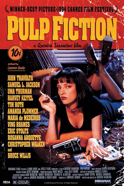 Pulp Fiction - Uma On Bed - Maxi Poster - New