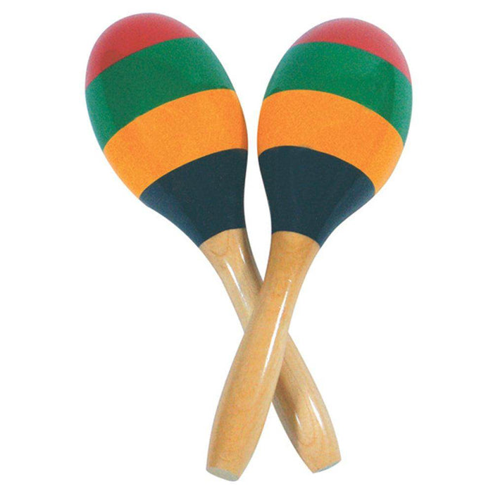 PP World Wood Maracas ~ Striped Pair - DD Music Geek
