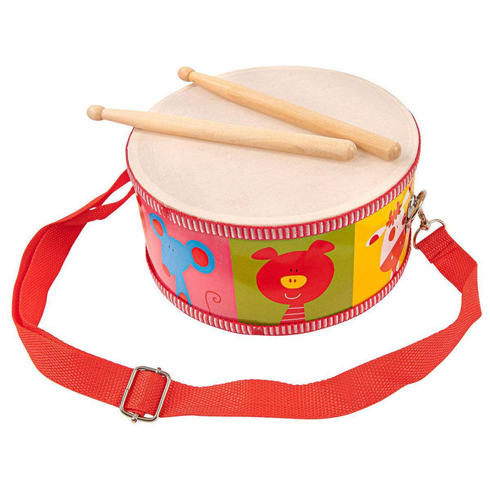 PP World 'Early Years' Wooden Drum ~ Animals - DD Music Geek