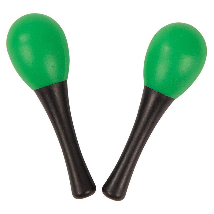 PP World 'Early Years' Plastic Maracas ~ Black/Green - DD Music Geek