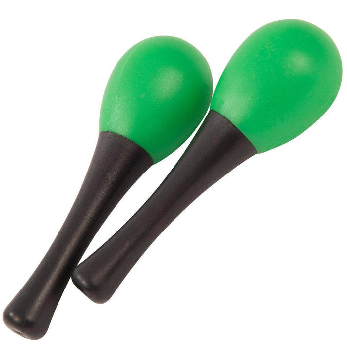 PP World 'Early Years' Plastic Maracas ~ Black/Green - DD Music Geek