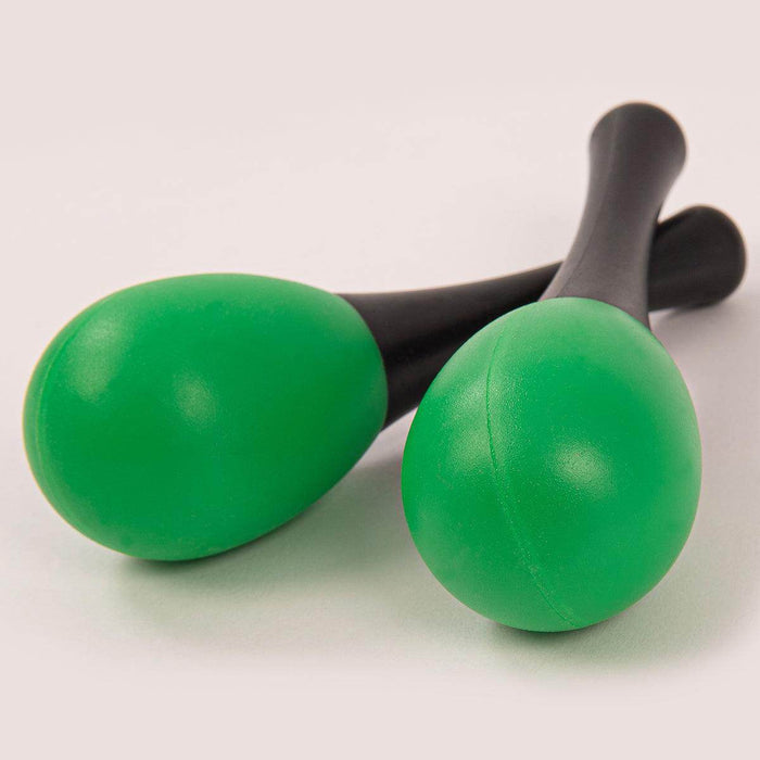 PP World 'Early Years' Plastic Maracas ~ Black/Green - DD Music Geek