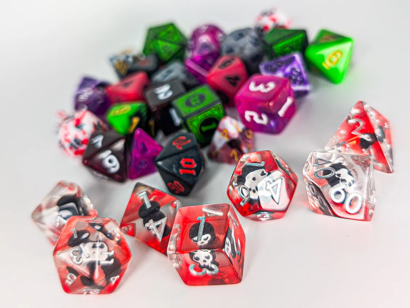Mystery Dice Goblin - Spellbook Halloween Calendar - Gaming Dice - New - Dice Close-Up