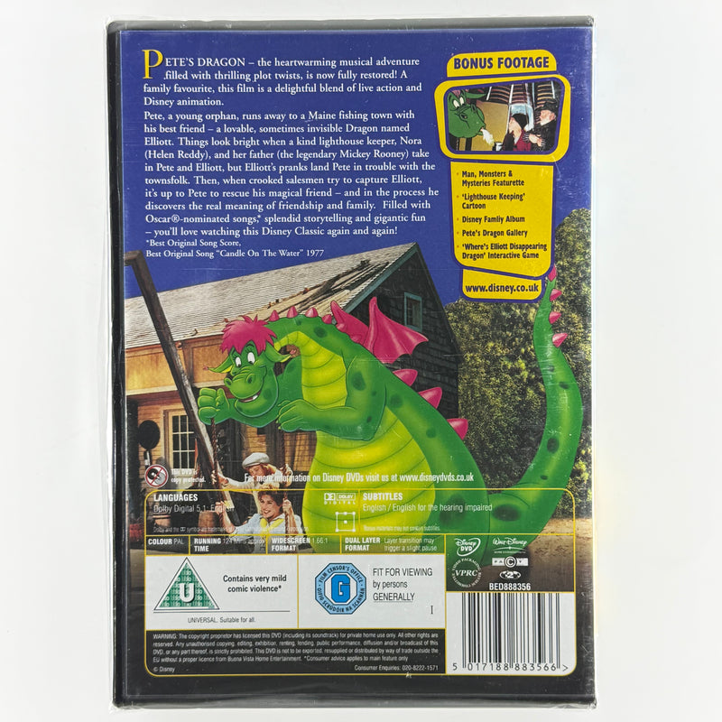Pete's Dragon - DVD - New Back