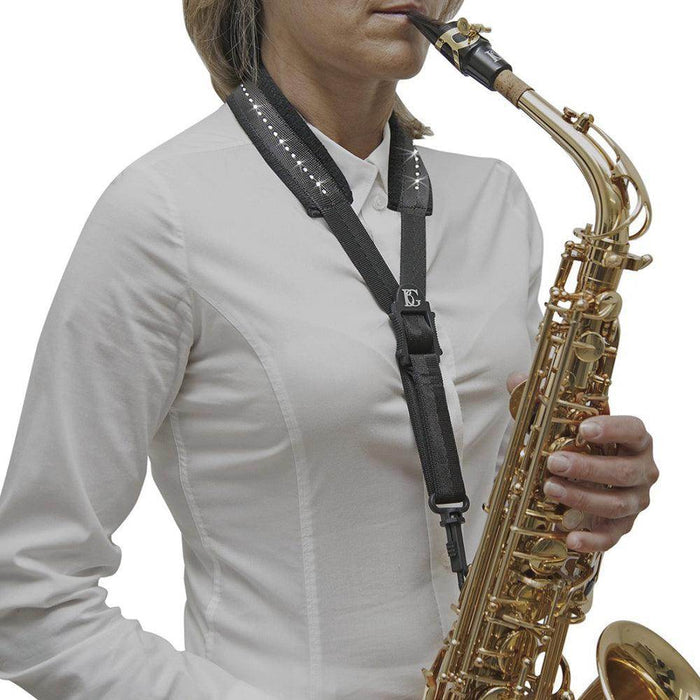 BG Saxophone Strap ~ Sanp Hook ~ Swarovski Crystal / Gift Box - DD Music Geek