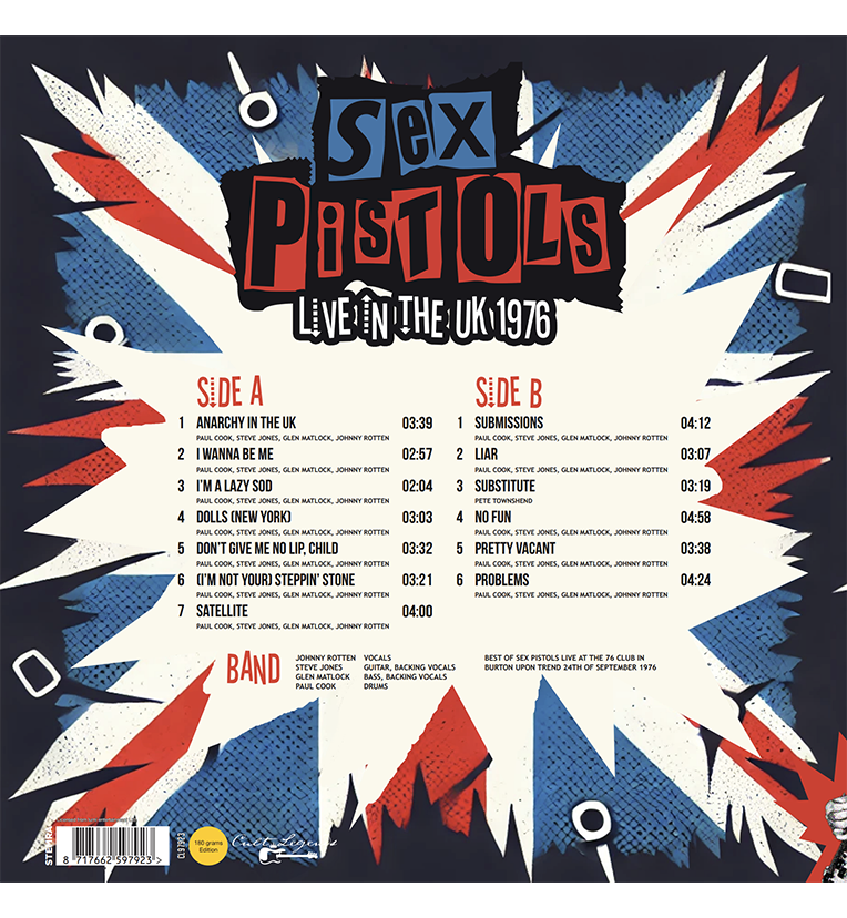 Sex Pistols – Live in the UK 1976 (12-Inch Album on 180g Vinyl)