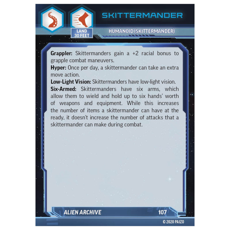 Starfinder Alien Character Deck