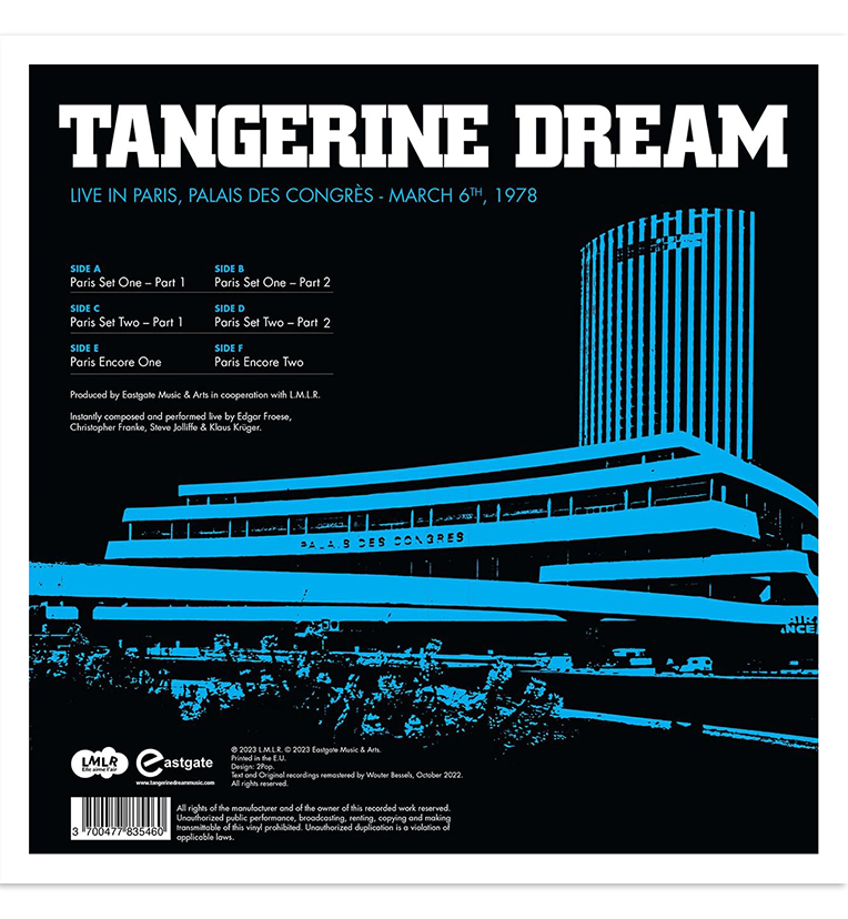 Tangerine Dream – Live in Paris, 6 March 1978 (RSD 2023 Limited Edition 3-LP Box Set on Split-Coloured Vinyl)