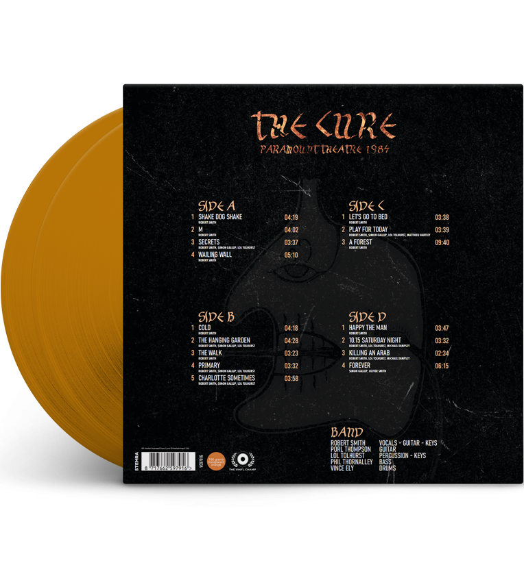 The Cure – Paramount Theatre 1984 (Limited Edition Double-LP on 180g Transparent Orange Vinyl)