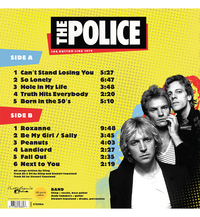 The Police – The Bottom Line 1979 (12-Inch Album on 180g Vinyl)