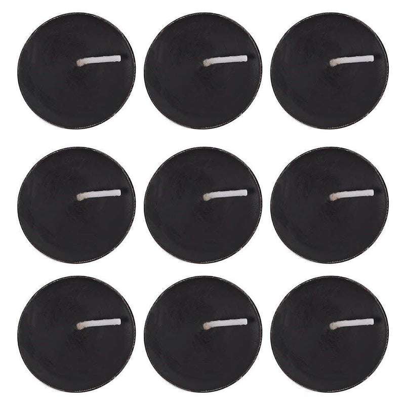 Pack of 9 Opium Scented Black Tealights - DD Music Geek