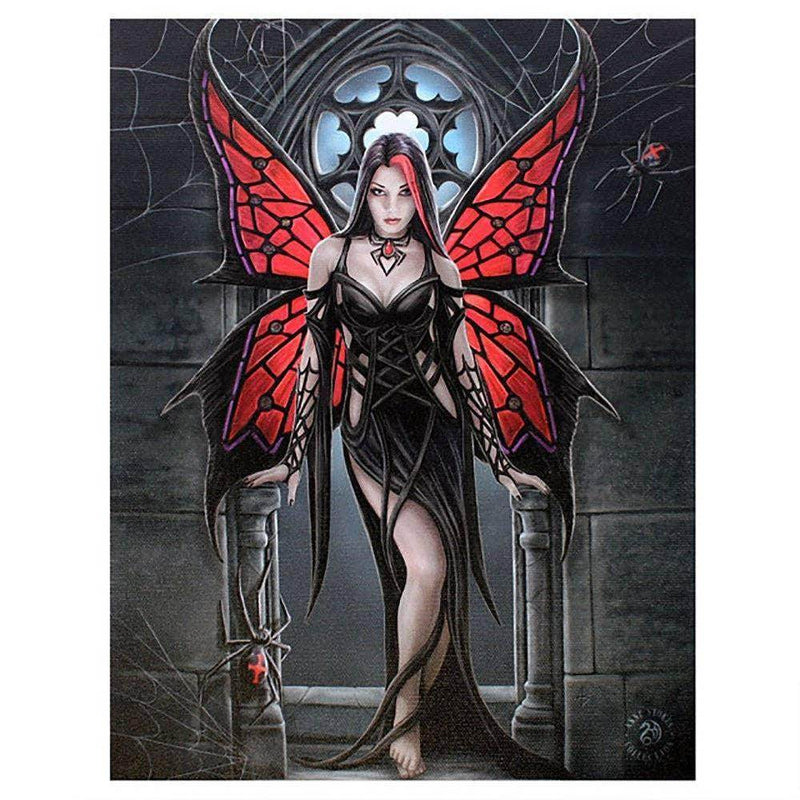 19x25cm Arachnafaria Canvas Plaque by Anne Stokes - DD Music Geek