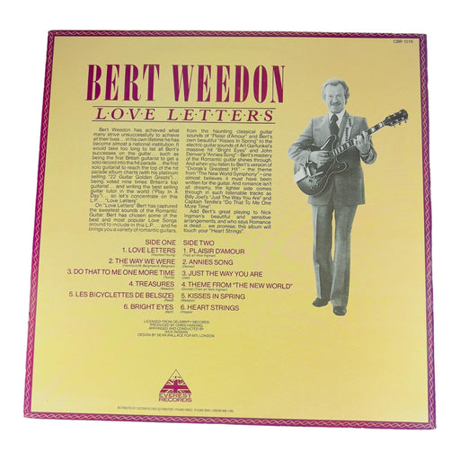 Bert Weedon: Love Letters [Preowned Vinyl] VG+/VG - DD Music Geek