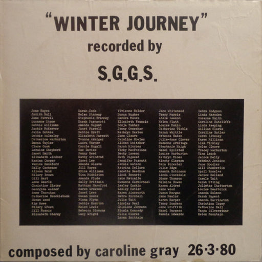 Sale Girls' Grammar School Choirs - Winter Journey - Vinyl LP - Preowned