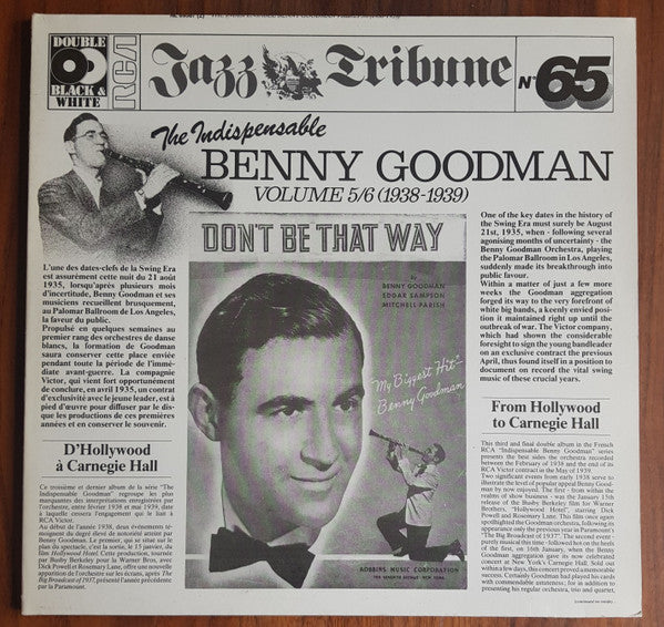 Benny Goodman - The Indispensable Benny Goodman - Vinyl LP - Preowned