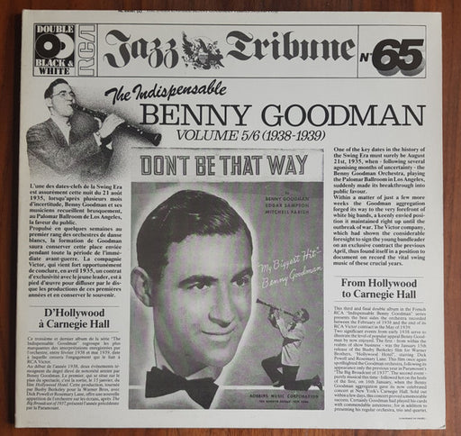 Benny Goodman - The Indispensable Benny Goodman - Vinyl LP - Preowned