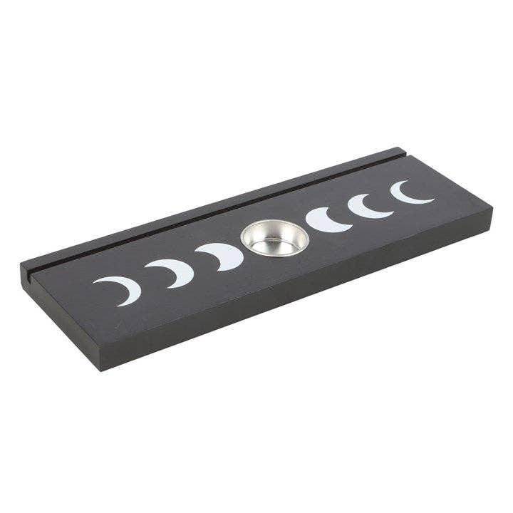 Black Moon Phase Tarot Card Stand Tealight Holder - DD Music Geek