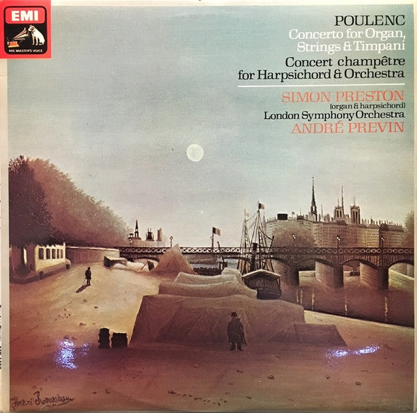 Poulenc - Concerto For Organ, Strings & Timpani / Concert Champêtre - Vinyl LP - Preowned