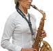 BG Saxophone Glam Strap ~ Black ~ Alto, Tenor Sax - DD Music Geek
