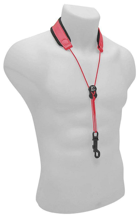 BG Saxophone Leather Strap ~ Red ~ Alto, Tenor Sax - DD Music Geek