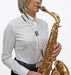 BG Saxophone Leather Strap ~ White ~ Alto, Tenor Sax - DD Music Geek
