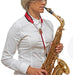 BG Saxophone Leather Strap ~ Red ~ Alto, Tenor Sax - DD Music Geek