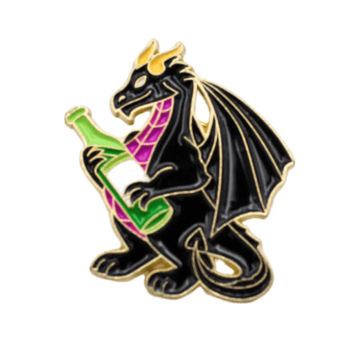 Wine Dragon Pin - DD Music Geek