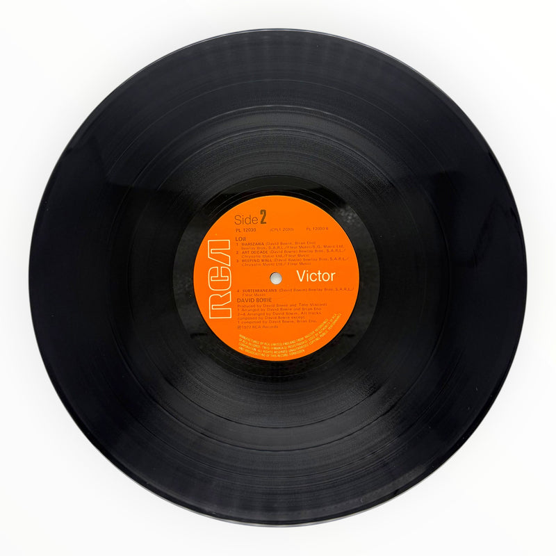 DD Music Geek vintage 1977 David Bowie Low vinyl LP side two orange RCA Victor record label