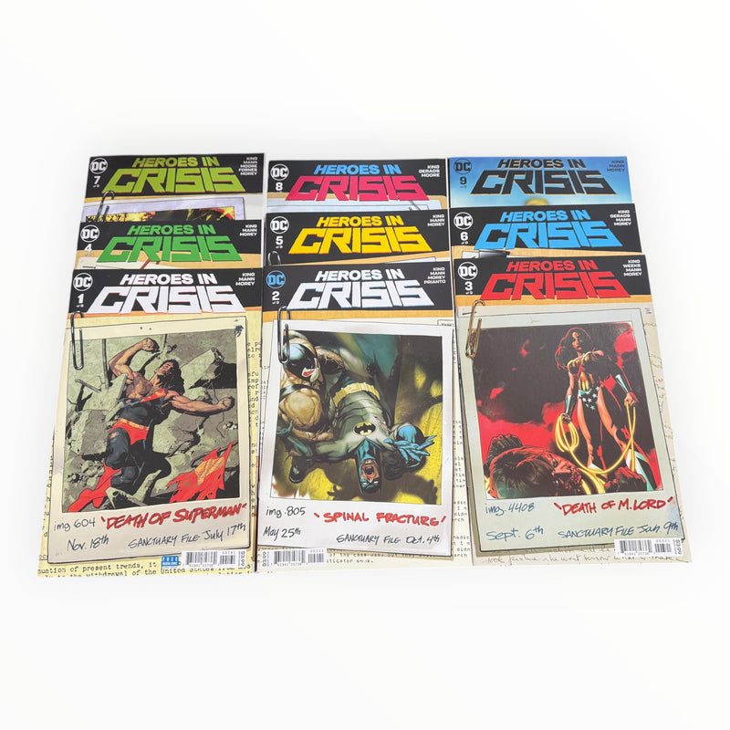 DC Comics - Heroes In Crisis #1-#9 Variant Cover Bundle - Comic - Preowned
