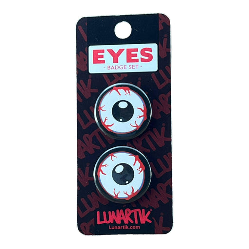 Eyes - Twin Badge Set - DD Music Geek