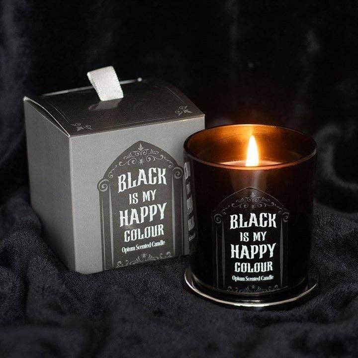 Gothic Black is My Happy Colour Opium Candle - DD Music Geek