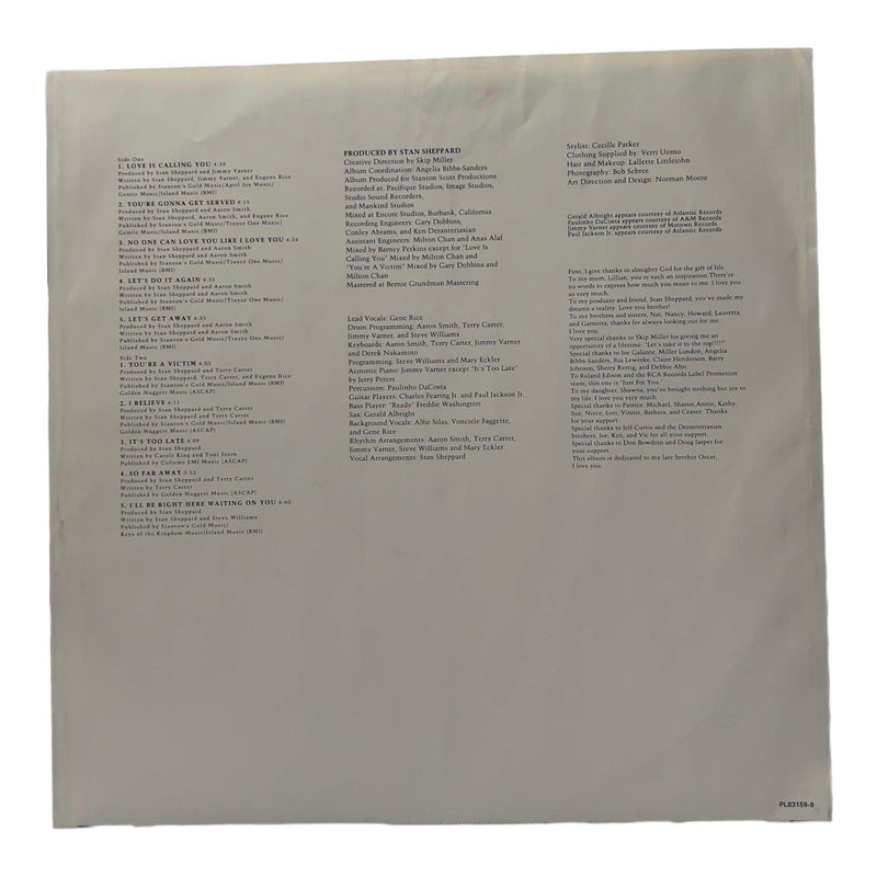 Gene Rice: Just For You [Preowned Vinyl] VG+/VG+ - DD Music Geek