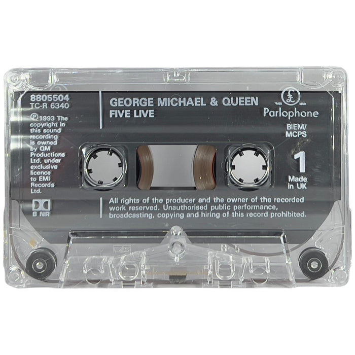 George Michael and Queen with Lisa Stansfield: Five Live EP [Preowned Cassette] VG+/VG+ - DD Music Geek