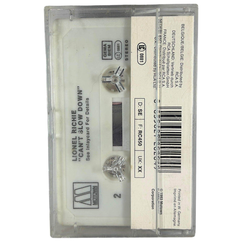 Lionel Richie: Can't Slow Down [Preowned Cassette] VG+/VG+ - DD Music Geek