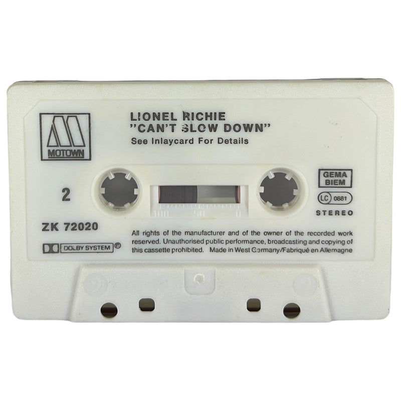 Lionel Richie: Can't Slow Down [Preowned Cassette] VG+/VG+ - DD Music Geek