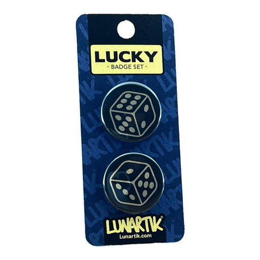 Lucky Dice - Twin Badge Set - DD Music Geek