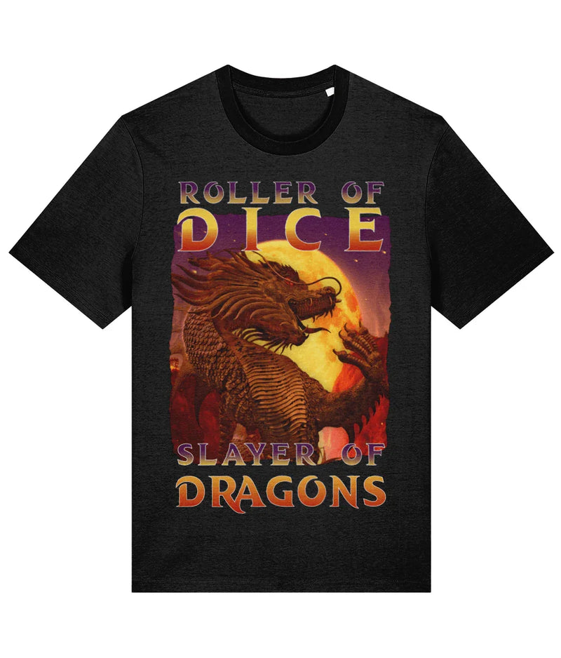 Slayer Of Dragons - RPG - Unisex T-Shirt - DD Music Geek