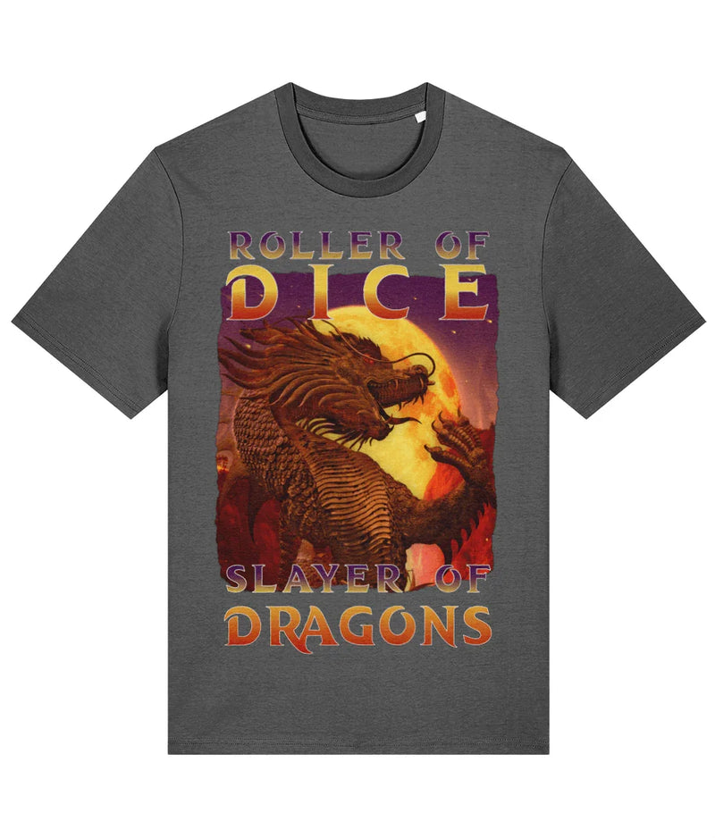 Slayer Of Dragons - RPG - Unisex T-Shirt - DD Music Geek