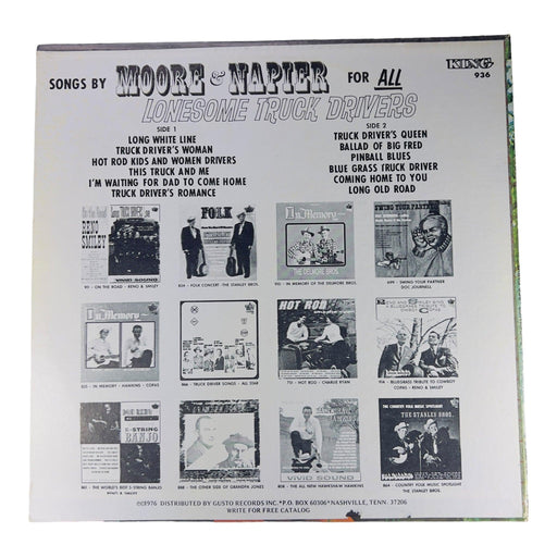 Moore & Napier: Songs By Moore & Napier For All Lonesome Truck Drivers [Preowned Vinyl] VG/VG - DD Music Geek