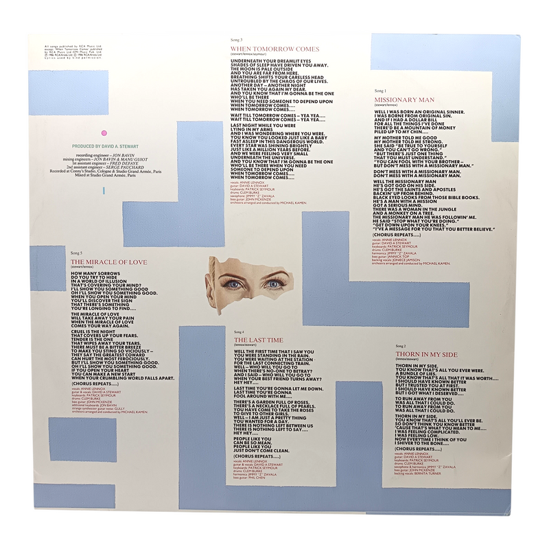 Eurythmics - Revenge - Vinyl LP - Preowned