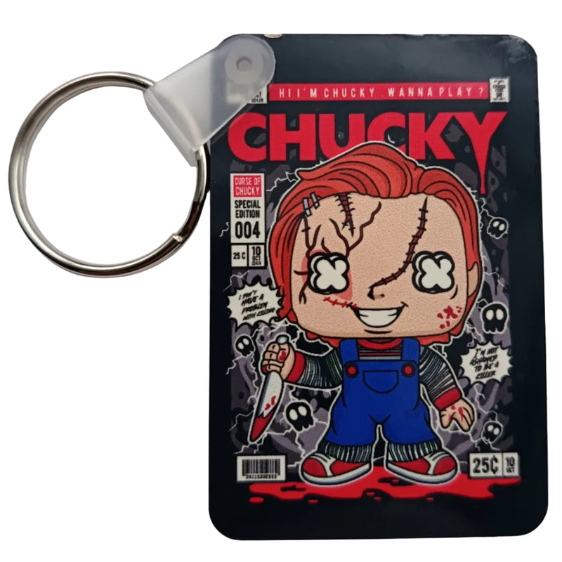 Chuckie Comic-Style Cover - Keyring - New