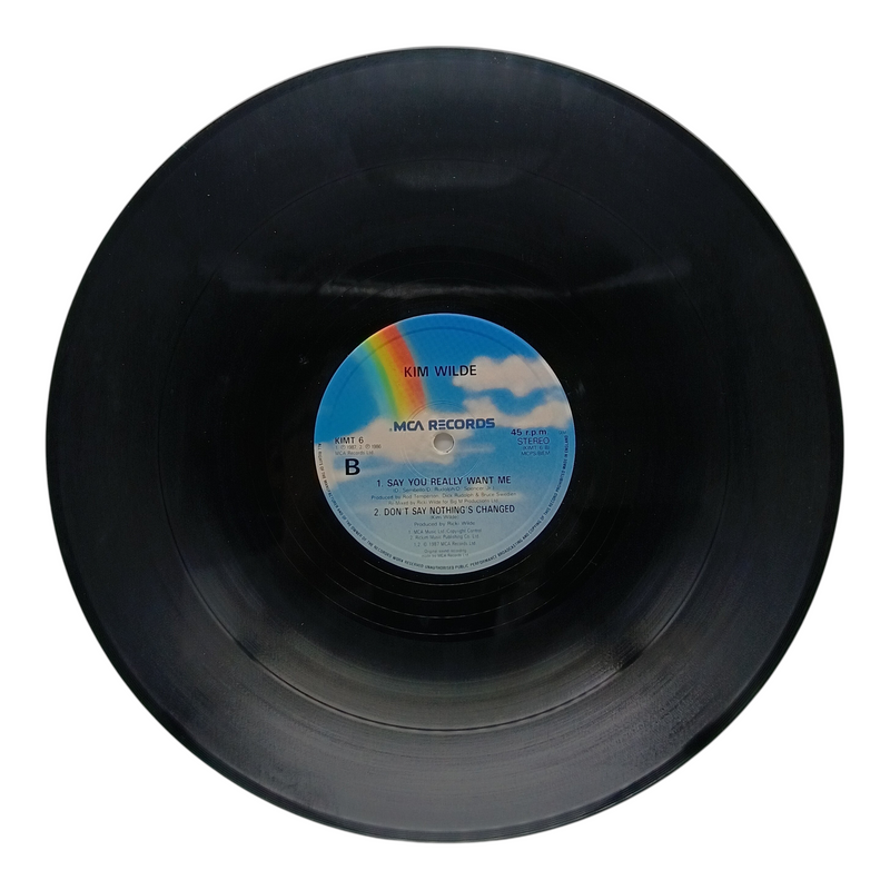 Kim Wilde - Say You Really Want Me - 12 Inch Single - Preowned - Record Label Side B