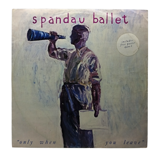 DD Music Geek preowned Spandau Ballet Only When You Leave 12-inch vinyl record cover with vintage illustration