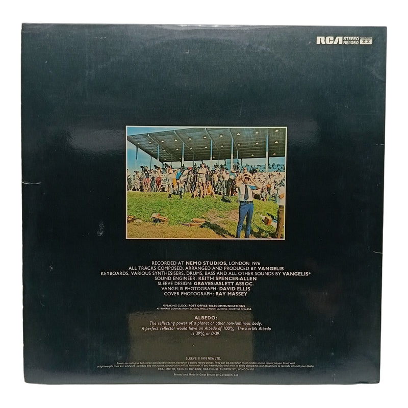Vangelis - Albedo 0.39 - Vinyl LP - Preowned - Back Cover