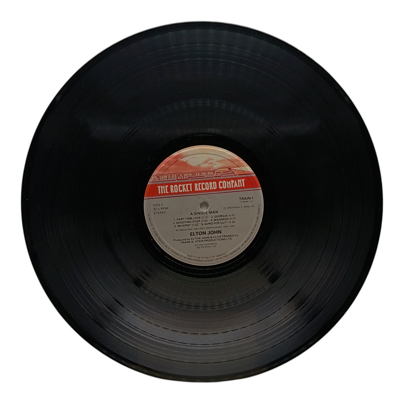 Elton John - A Single Man - Vinyl LP - Preowned - Record Label 2