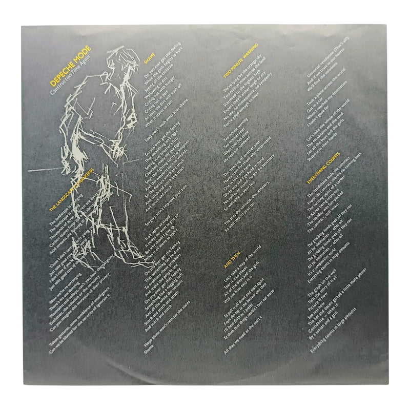 Depeche Mode - Construction Time Again - Vinyl LP - Preowned - Inner Sleeve Front