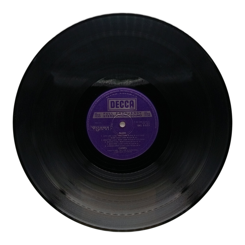 Camel - Nude - Vinyl LP - Preowned - Record Label 1