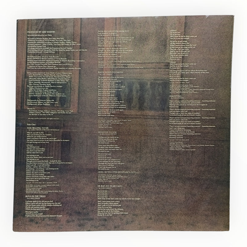Carly Simon - Boys In The Trees | Vinyl LP | Preowned
